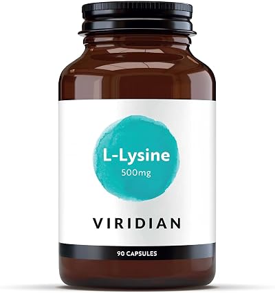 Viridian L-Lysine 500mg 90 Veg Caps Vegan Immune Support Muscle Health