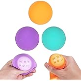 3pcs Magic-8 Ball Pull,Stretch and Squeeze Stress Balls-Squeeze Out Letters Fidget Toys Balls for Anxiety Relief, Autism Special Needs Toys,Calming for Kids and Adults Gift idea Classroom