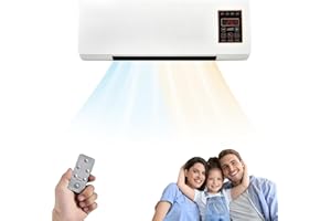 WRSFXV HJ-808 Climafy Air Conditioner Split Max, Climafy Portable Air Conditioner, PTC Ceramic Design, Intelligent Constant Temperature, Cooling And Heating, Low Noise, High Power (White,110V)