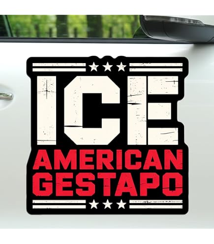 Amazon.com: Magnet ICE Equals American Gestapo Magnet Decal