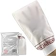 Kelebek Premium Natural Exfoliating Gloves, Turkish Hammam Kese, Original Exfoliating Mitt, Body Scrub for Men and Women (White 2 Pack (Medium))