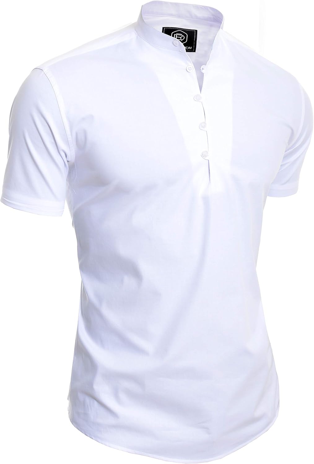 slim fit grandad t shirt