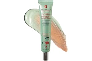 Erborian CC Red Color Correcting SPF 25 Green Pigment Cream, Neutralizes Redness, Calms Skin, Lightweight, Tone‑Perfecting Primer, Korean Skincare