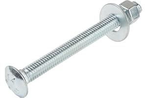 3/8" x 3-1/2" (50 Pack) Zinc Carriage Bolt Kit, Grade 307A by Makers Bolt