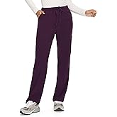 COZYFIT Straight Leg Scrub Pants for Women, Drawstring Soft Stretch, Anti-Wrinkle Women's Scrub Pants with 6 Pockets
