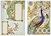 Punch Studio, Royal Peacocks, Decorative Pouch Note Cards, Set of 10