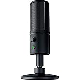 Razer Seiren X USB Streaming Microphone: Professional Grade - Built-in Shock Mount - Supercardiod Pick-Up Pattern - Anodized 