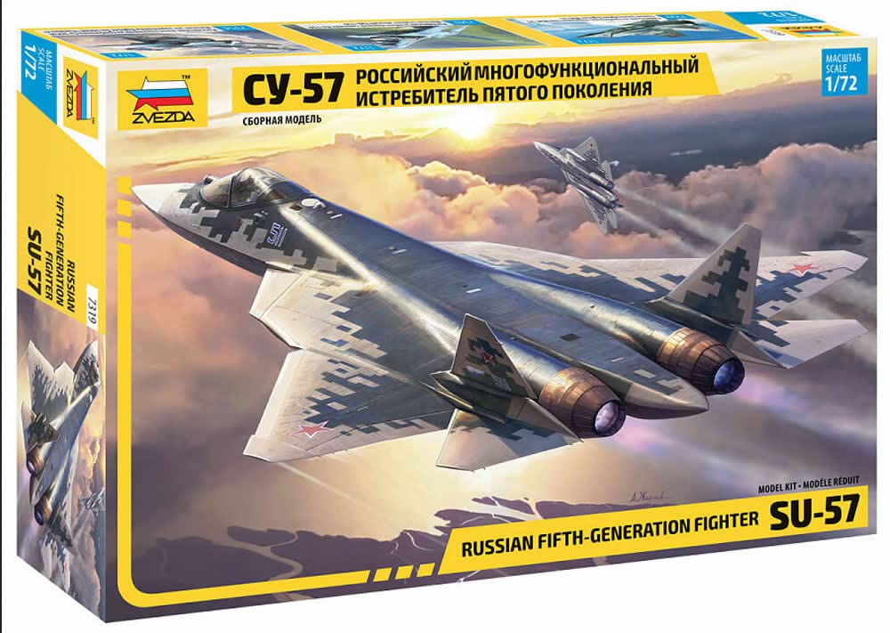 Zvezda Sukhoi SU-57 500787319-1:72 Plastic Kit Model Kit Assembly Kit for Beginners Detailed
