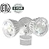 Hykolity 30W LED Security Light Infared Motion Activated Outdoor Floodlight [300W Equivalent] 3900lm 5000K Daylight White IP66 Waterproof Adjustable Dual Head ETL Listed