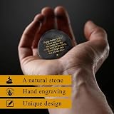 VELENTI Unique Gifts for Fathers Day Engraved Pebble Rock Dad From Daughter view 2