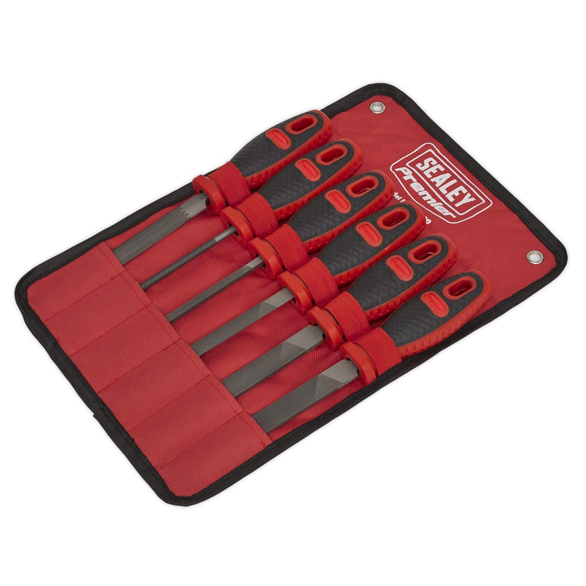 Sealey AK580 Engineer's File Set, Multi-Colour, Set of 6 Piece, 150mm