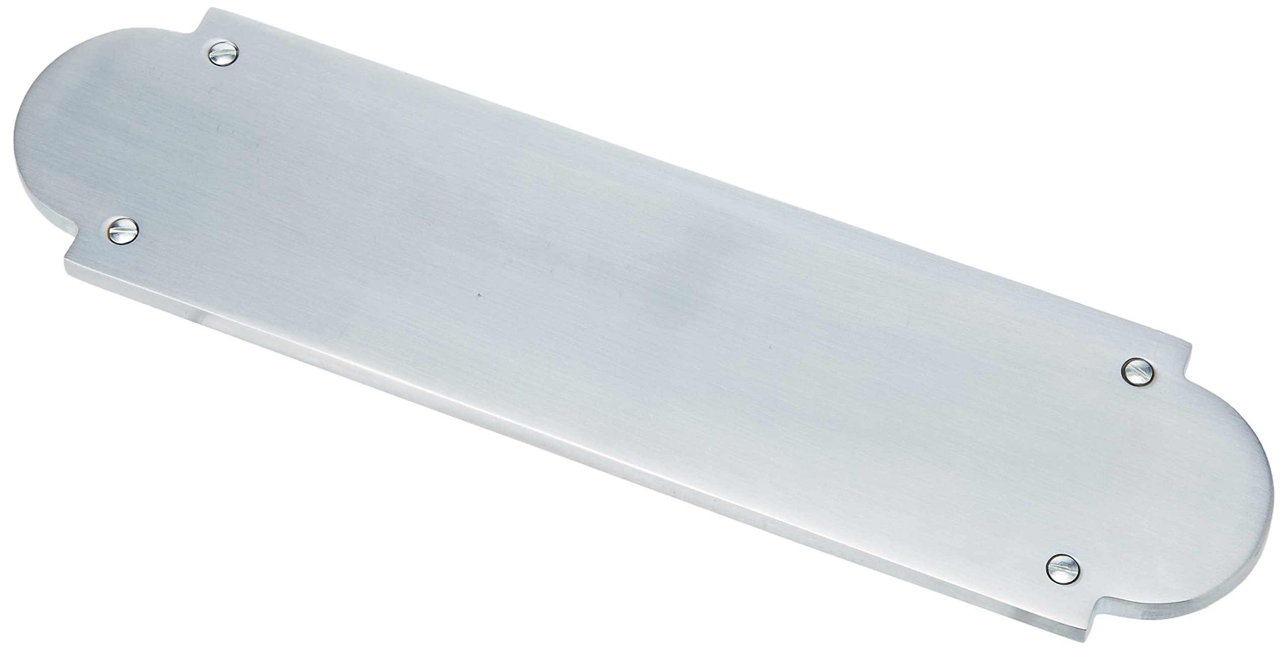 IRONMONGERY WORLD®Heavy Duty Solid CAST Brass Regency Finger Plate Door Push Plate New (Satin/Brushed Chrome Victorian)