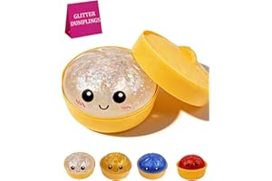 Glitter Dumplings - Rainbow Glittering Dumpling Squishy Mystery Box，Mystery Dumplings Squishy Glitter (A-4)