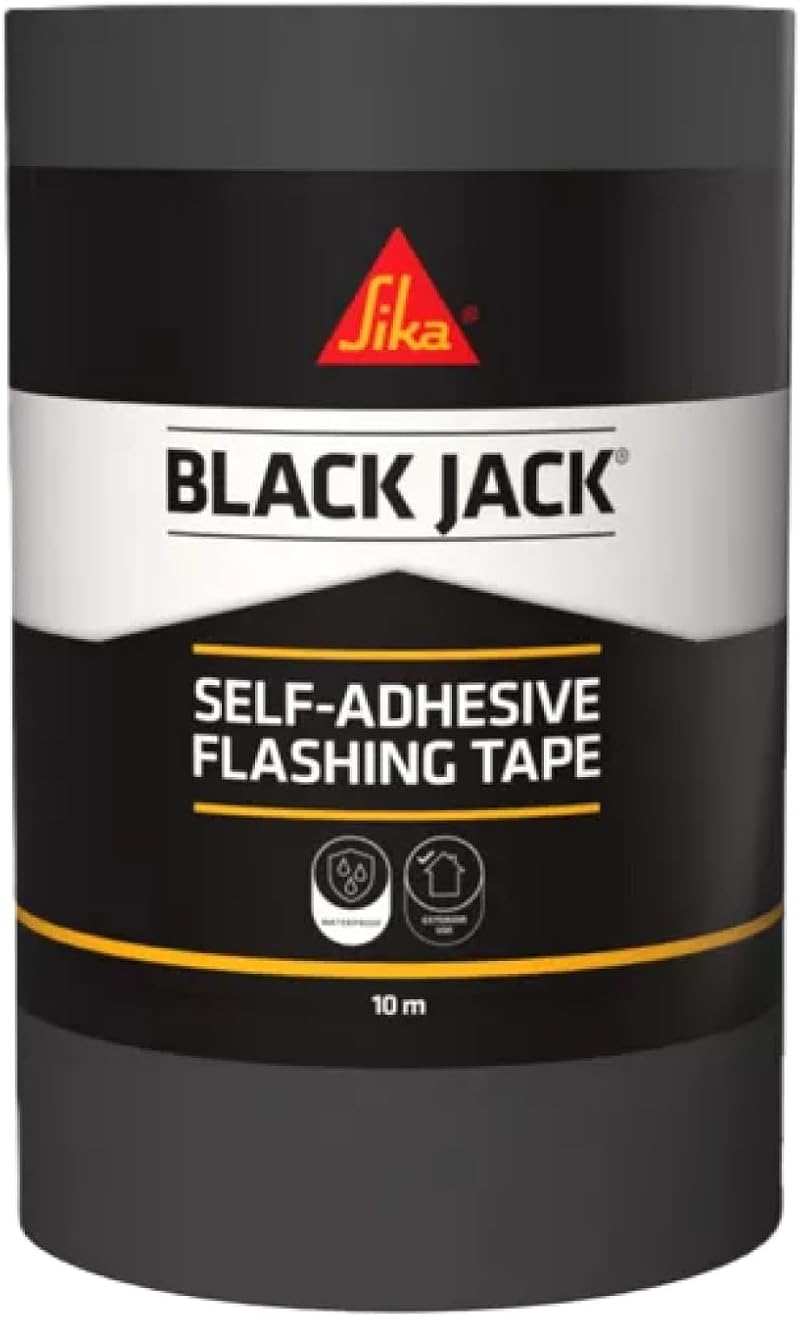 Everbuild Black Jack Strong Self Adhesive Flashing Tape Natural Lead-Look 450mm