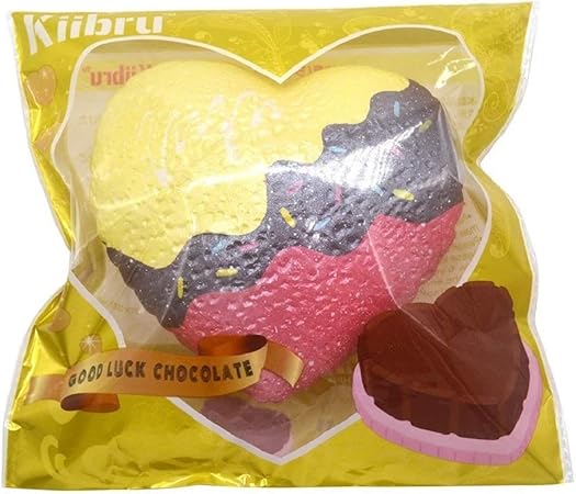 Amazon Kiibru 幸運 グッドラック チョコレート スクイーズ Goodluck Chocolate 低反発 スポンジ スクイーズ おもちゃ