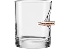 The Original BenShot Bullet Rocks Glass with Real .308 Bullet - 11oz | Made in the USA