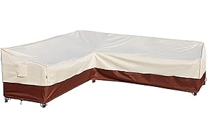 Westblue Patio Outdoor Sectional Cover-L-Shaped Outdoor Patio Furniture Covers Waterproof Rip-Stop Anti-UV 600D Heavy Duty Outdoor Couch Cover with 3 Air Vent Sofa Cover ,Left,83''L(104''L)32''D 31''H
