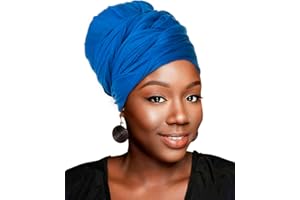 HOMELEX Head Wraps Turbans Stretch Jersey Knit Headwraps Wrap Scarf Turban Tie for Women