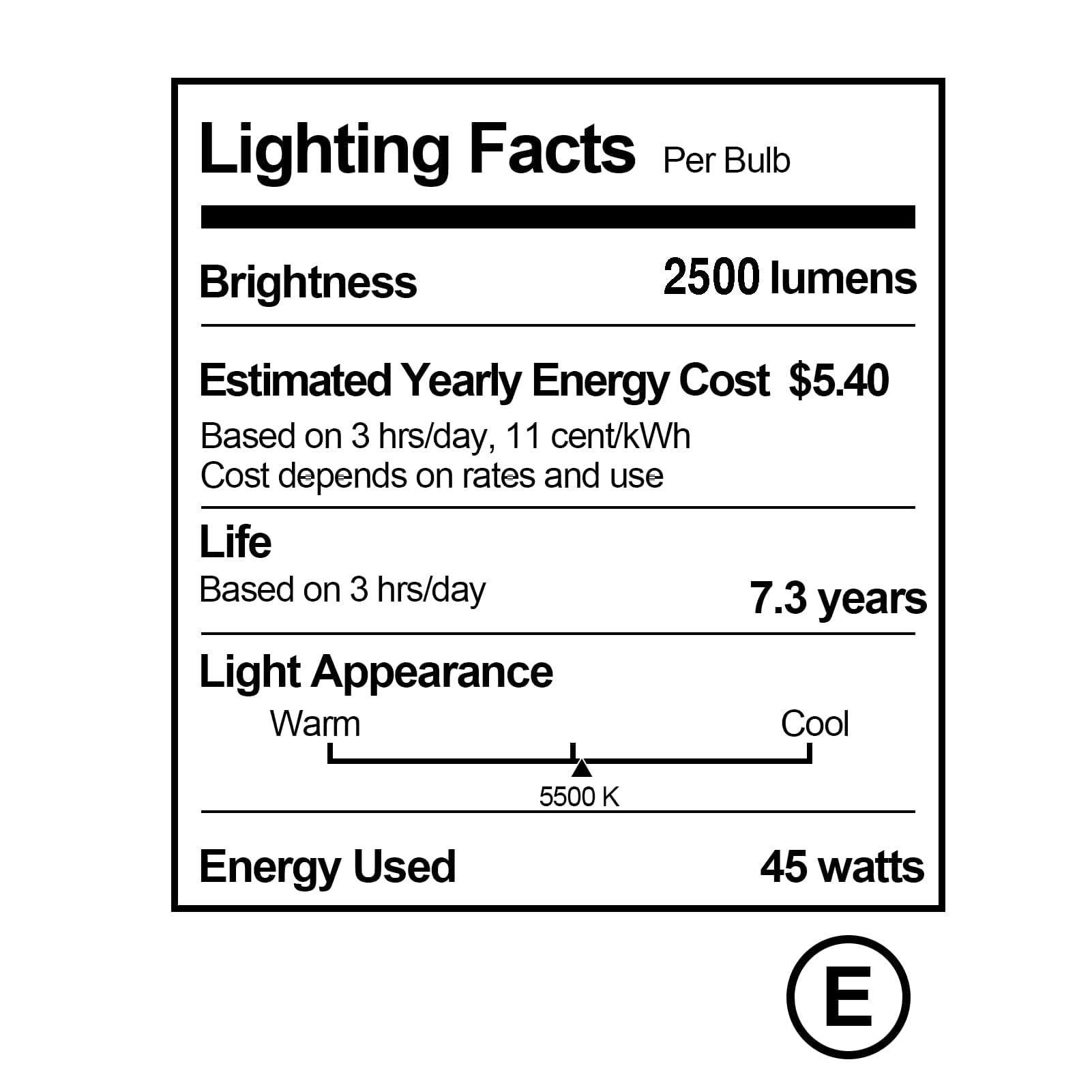 EMART Full Spectrum Light Bulb, 2 x 45W 5500K Spiral CFL Daylight for Photography Photo Video Studio, Softbox Lighting Kit, Household Use, Portrait Shooting