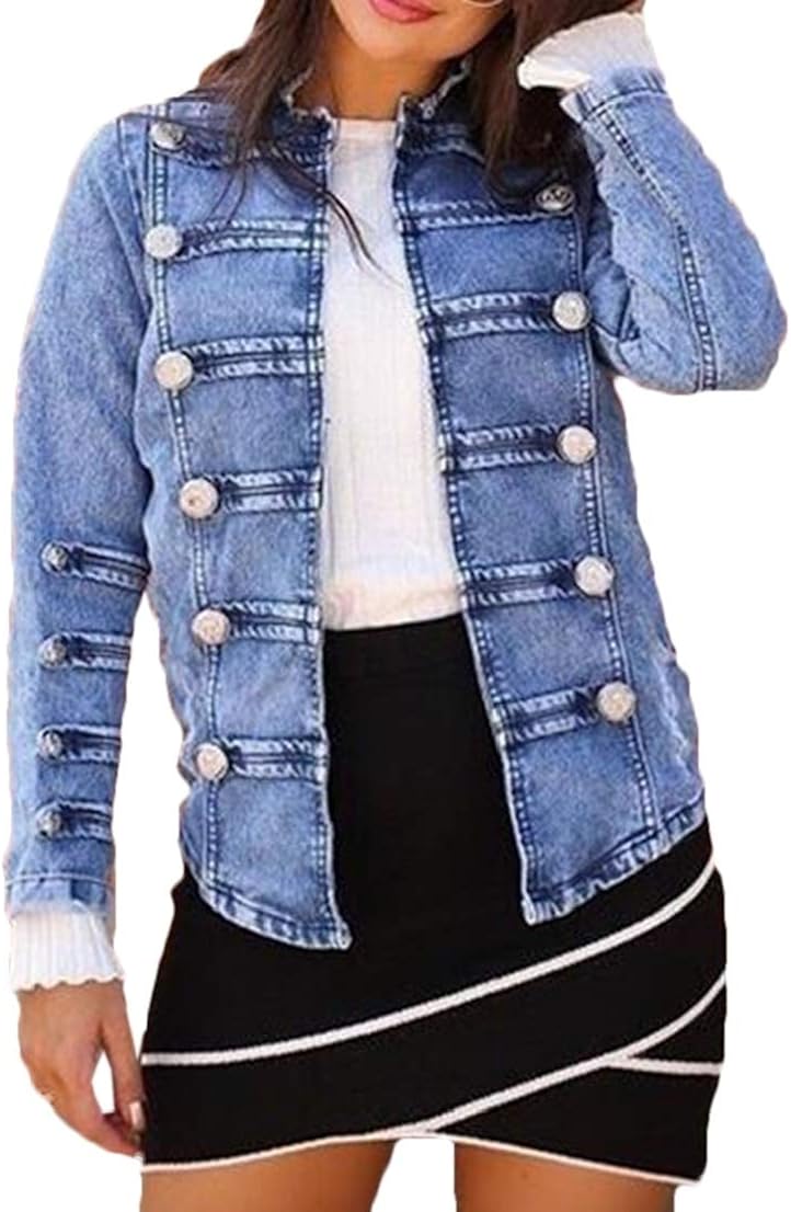 double breasted denim jacket