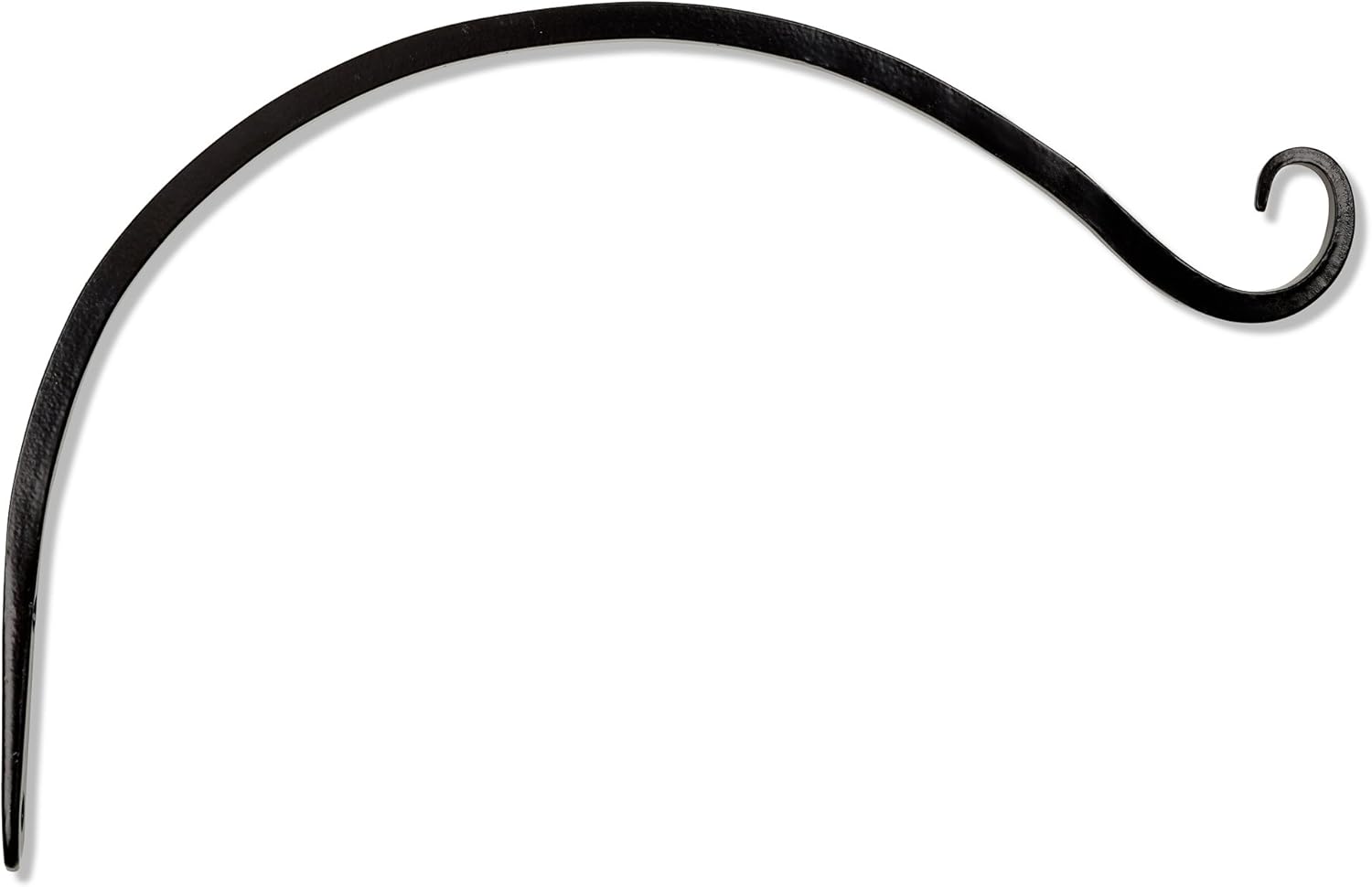 Outdoor Hanging Brackets - Gray Bunny Outdoor Plant Hanger Hook, 14” Large Modern Sleek Heavy Duty Iron Wall Hooks for Bird Feeders, Lanterns, Wind Chimes, Patio Decor - Black