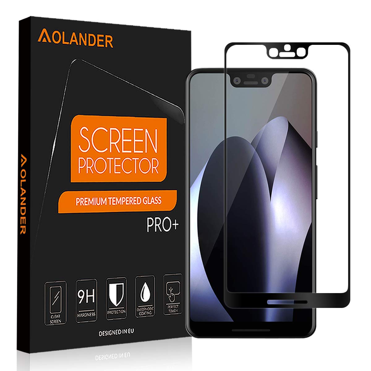 Aolander Google Pixel 3 Xl Screen Protector Full Coverage 3d Premium Tempered Glass Screen Protector With 9h Hardness Crystal Clear Bubble Free Installation For Google Pixel 3 Xl Black Buy Online In Haiti