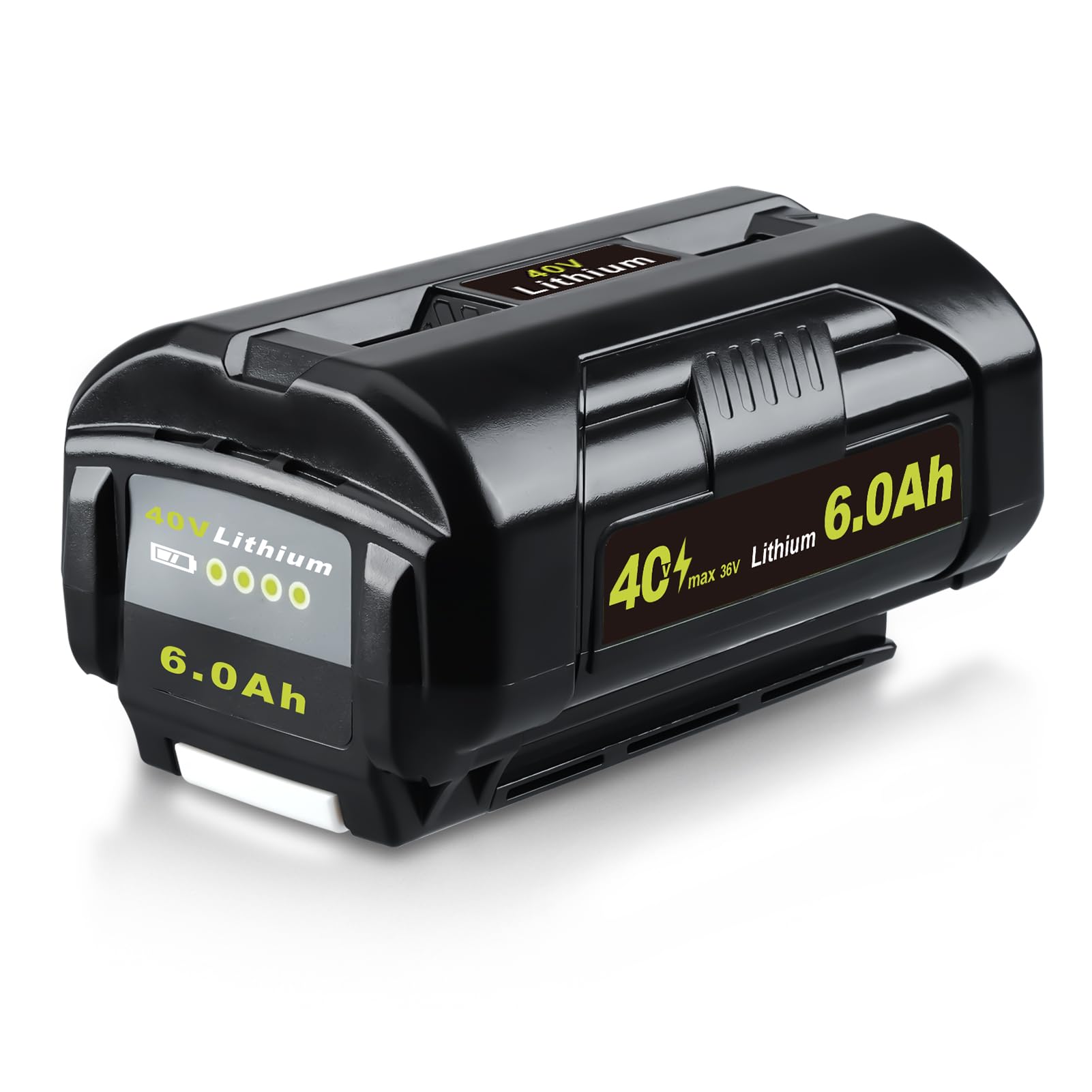 Photo 1 of Masione 6.0Ah Lithium-ion Replacement for Ryobi 40V Battery Compatible with Ryobi Battery OP4040 OP40401 OP4026 OP4050A OP40201 OP40601 40V Cordless Power Tools