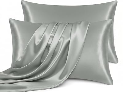 IR Imperial Rooms Grey Silky Cooling Pillow Cases 2 Pack 50x75cm