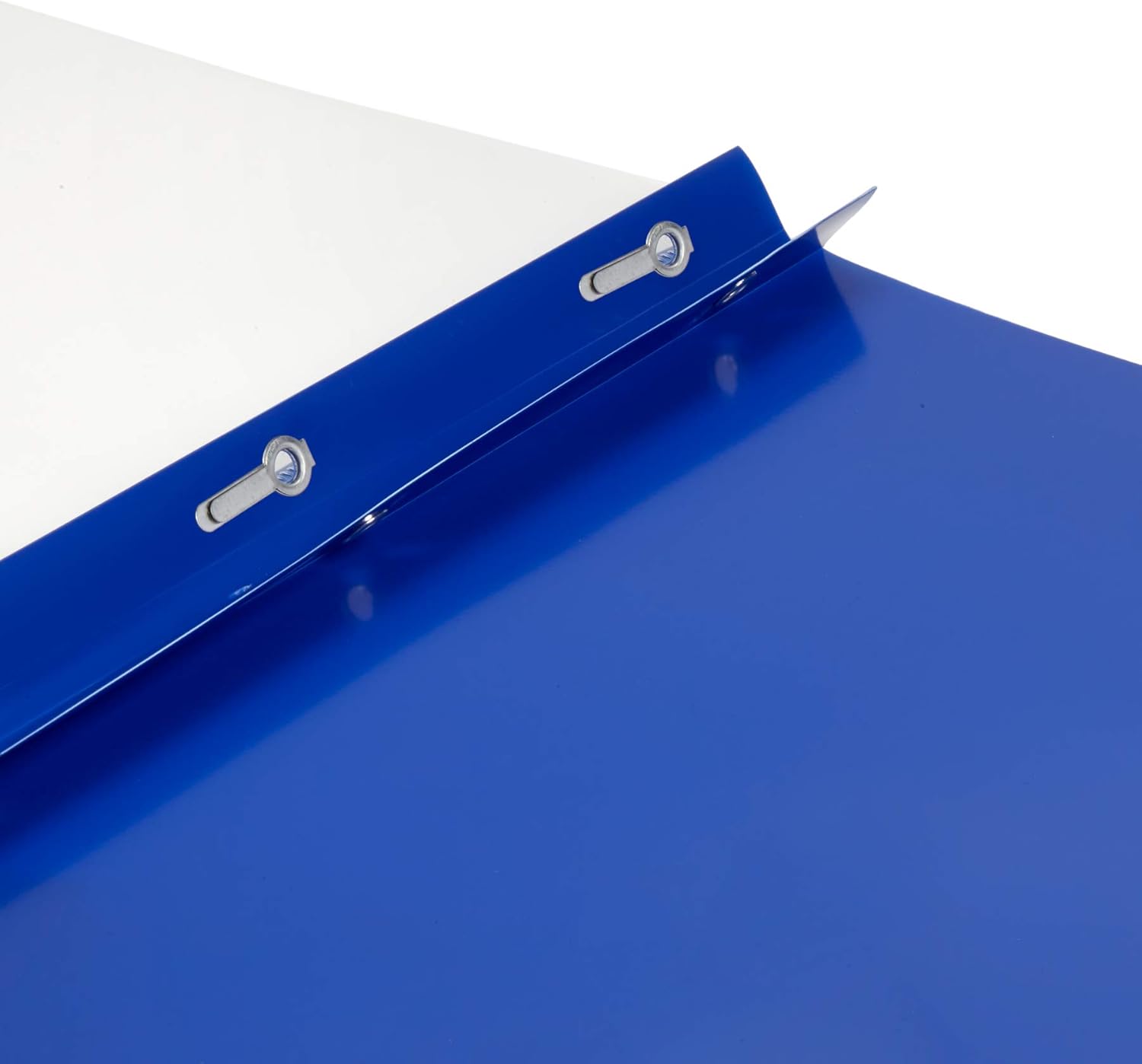 Blue Summit Supplies Assorted Color Plastic Report Covers with Prongs, 3 Prong Clear Report Cover for Presentation, School, Red, Orange, Yellow, Green, Blue, PP Plastic, 25 Pack : Office Products