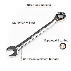 Egofine 3/4 inch Ratcheting Combination Wrench
