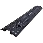 EZ Hidewire EZ Runner Slim PVC Drop Over Cable Ramp Cable Protector - Single Channel - Black