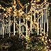 BlueFire Upgraded 50cm 10 Tubes 540 LED Meteor Shower Rain Lights, Drop/Icicle Snow Falling Raindrop Waterproof Cascading Lights for Wedding Xmas New Year Party Tree Decoration (Warm White) primary