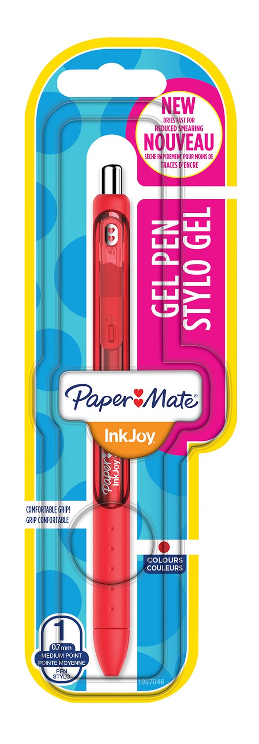 Paper Mate InkJoy Gel Pen, Medium Point - Red, Pack of 1