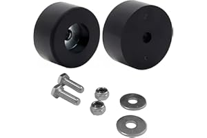 HAVANSIDY 2-Pack Heavy Duty Anti Vibration Rubber Foot for Generators, Pressure Washers, Compressors, Air Compressors, Trailers, Generator Rubber Foot Pads, Thick 1 x 2.5 Inch