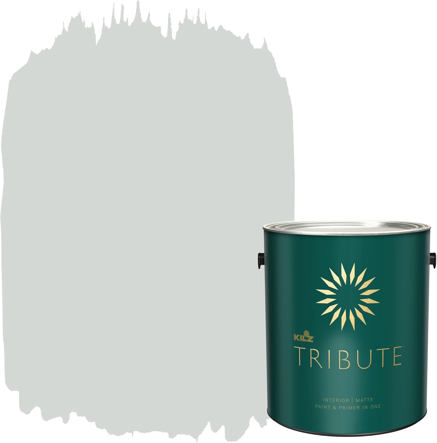 KILZ TRIBUTE Interior Matte Paint and Primer in One, 1 Gallon, Cool Fog (TB-61)