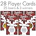 Plaid Reindeer Scratch Off Party Game -Holiday Christmas Games & Party Supplies - 28 Player Cards