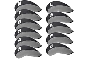 Craftsman Golf 11pcs/Set Neoprene Iron Headcover Set with Large No. for All Brands Callaway,Ping,Taylormade,Cobra Etc.
