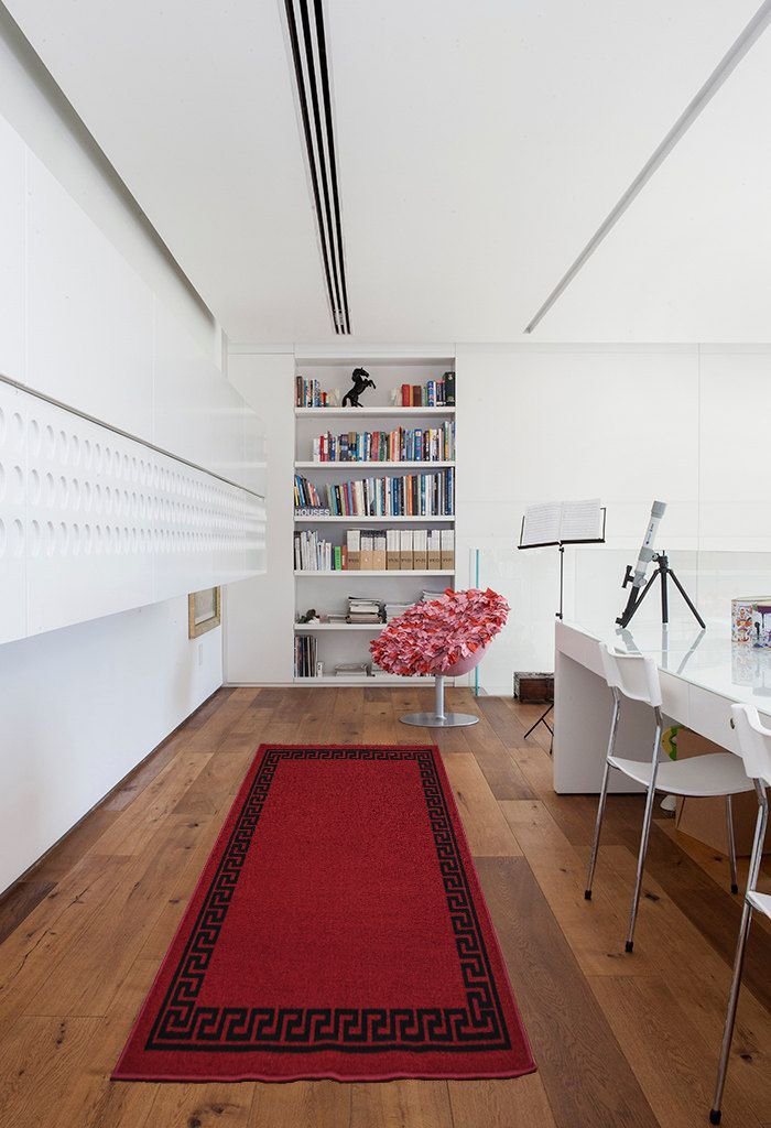 Washable Door Mat Kitchen Mats Non Slip Greek Key Design Hall Runner- Indoor Door Mat - Hallway-Passage Corridor Doormats - Floor Mat