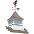 Accentua Olympia Cupola With Eagle Weathervane – 24 In. Square, 62 In. High – White & Copper