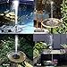 NANGOALA Water Fountains Solar Powered, Decorative Water Fountains for Garden, Patio And Lawn, 1.5W Outdoor Submersible Floating Solar Bird Bath Fountain Pump