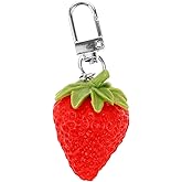 ibasenice Strawberry Keychain Durable Simulated Fruit Pendant Lightweight Portable Bag Charm Key Ring for Keys Decoration
