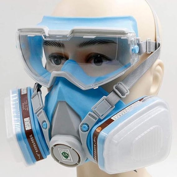 Vollgesichts-Atemschutzmaske Mit 40-mm-Filter – Für Gase, Dämpfe, Farbsprüh & Chemikalien