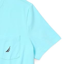 Nautica mens Solid Crew Neck Short-sleeve Pocket