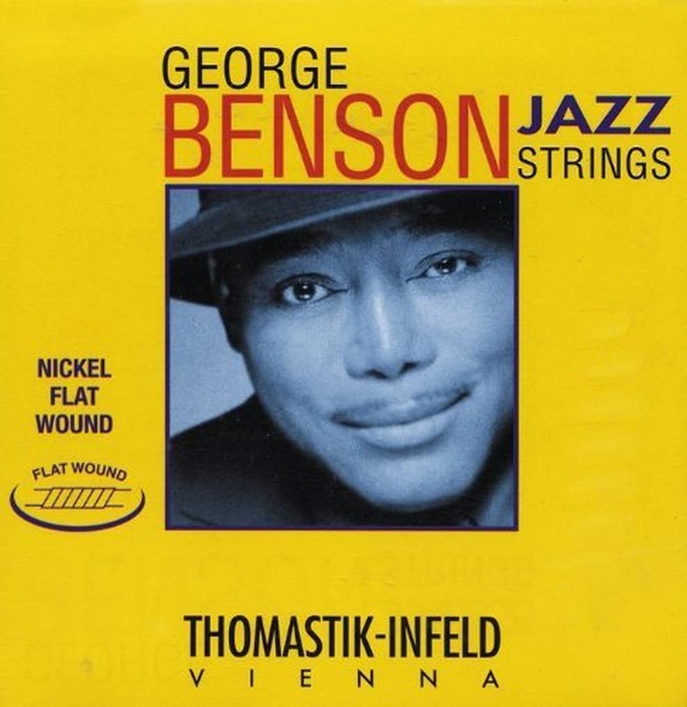 Thomastik single string D4 .031fw nickel, flatwound GB31 for electric guitar George Benson Jazz set GR114