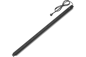 Amazon Basics Surge Protector Power Strip, 16 Outlet, Heavy Duty, Metal, 600 Joules, 6ft Extension Cord, Mountable, Rectangle, Black