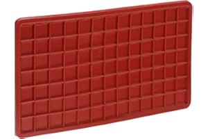 RUNROTOO Heat Resistant Iron Rest Pad Red Silicone Ironing Board Protection Mat Tabletop Iron Holder for Home