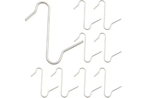 Acronde 200PCS Christmas Ornament Hooks Christmas Tree Ornament Hanger Metal Wire Hanging Hook for Xmas Tree Xmas Balls Party Decorations (Silver)