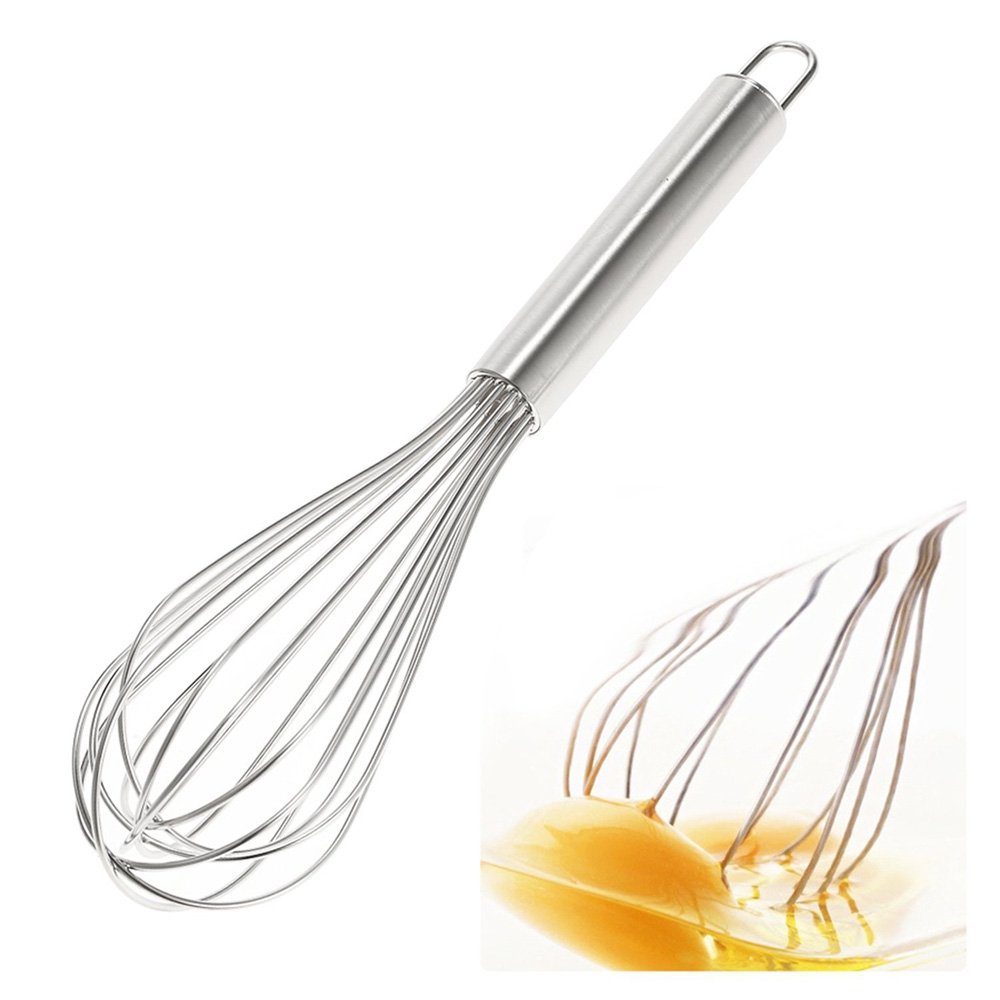 Kitchen Balloon Hand Stainless Steel Egg Whisk for Blending Whisking Beating Stirring 8 Inch