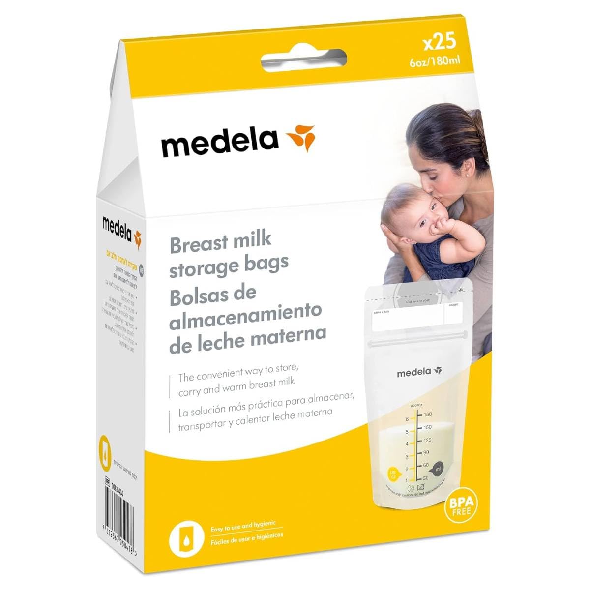 Medela Breast Milk Storage Bags 25 white