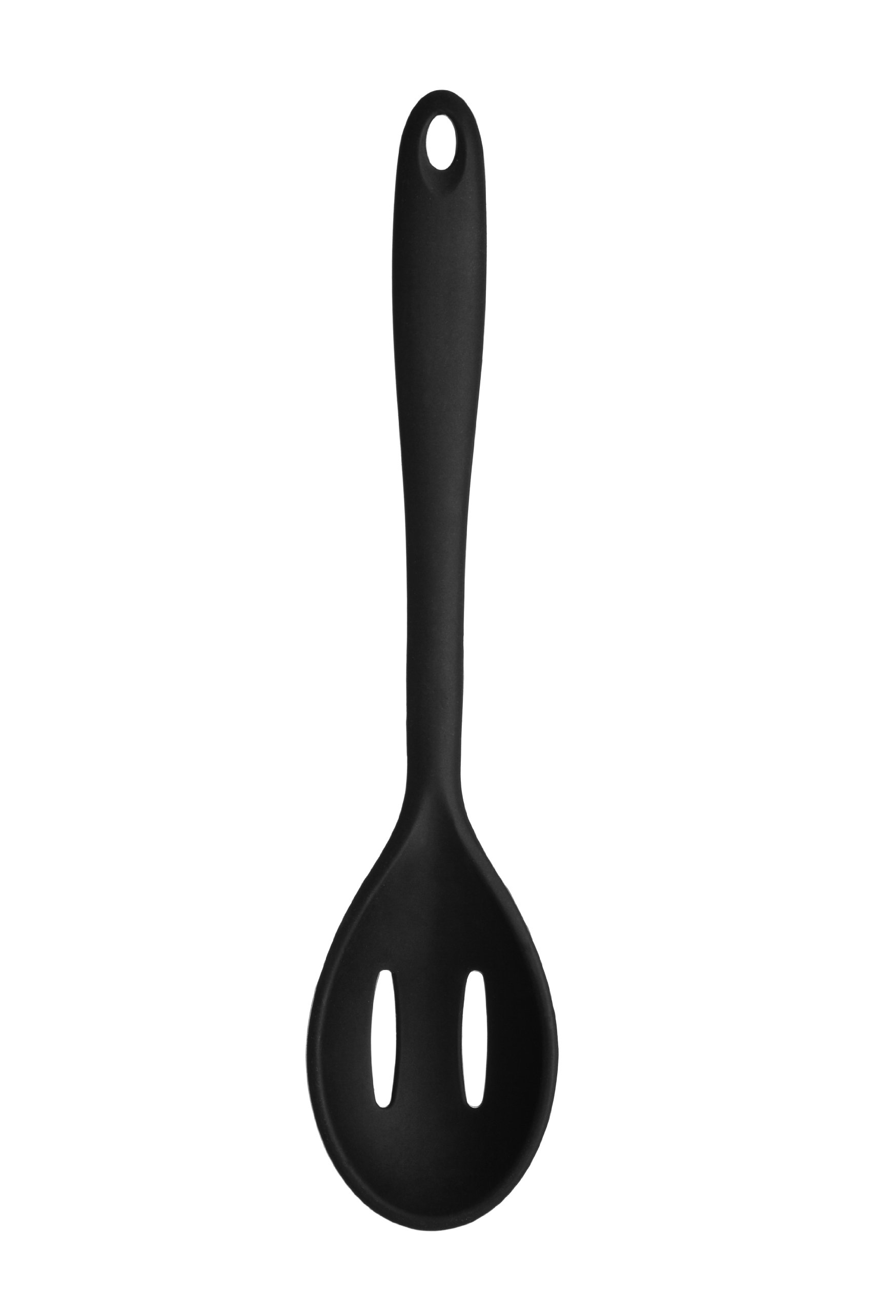 Premier Housewares Zing Silicone Slotted Spoon, Black